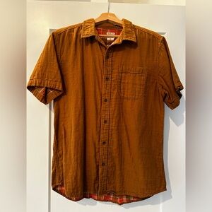 Men's Burnt Orange - Lined - Button-Up Shirt - Bridge and Burn